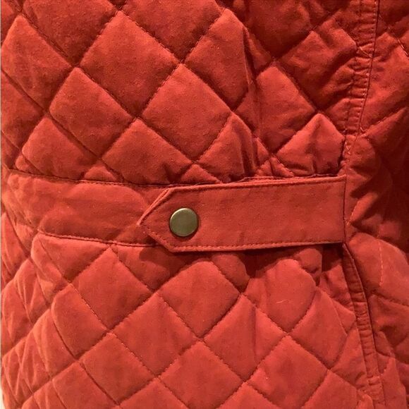 Duluth Trading Burnt Orange Cortland Quilted Jacket Size Small Fisherman Core - Picture 8 of 11